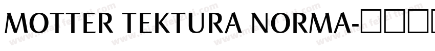MOTTER TEKTURA NORMA字体转换